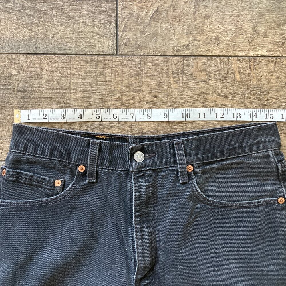 Vintage 2000 Black Levi's 505 32W x 32L - Made in USA - Picture 11 of 14